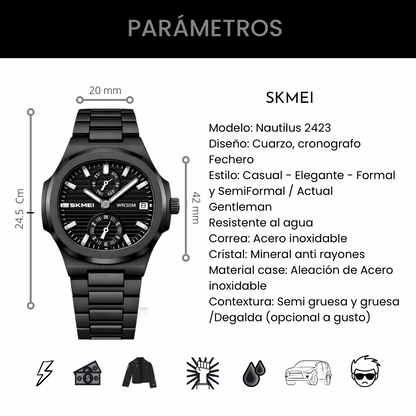Skmei Nautilus 2423 Black