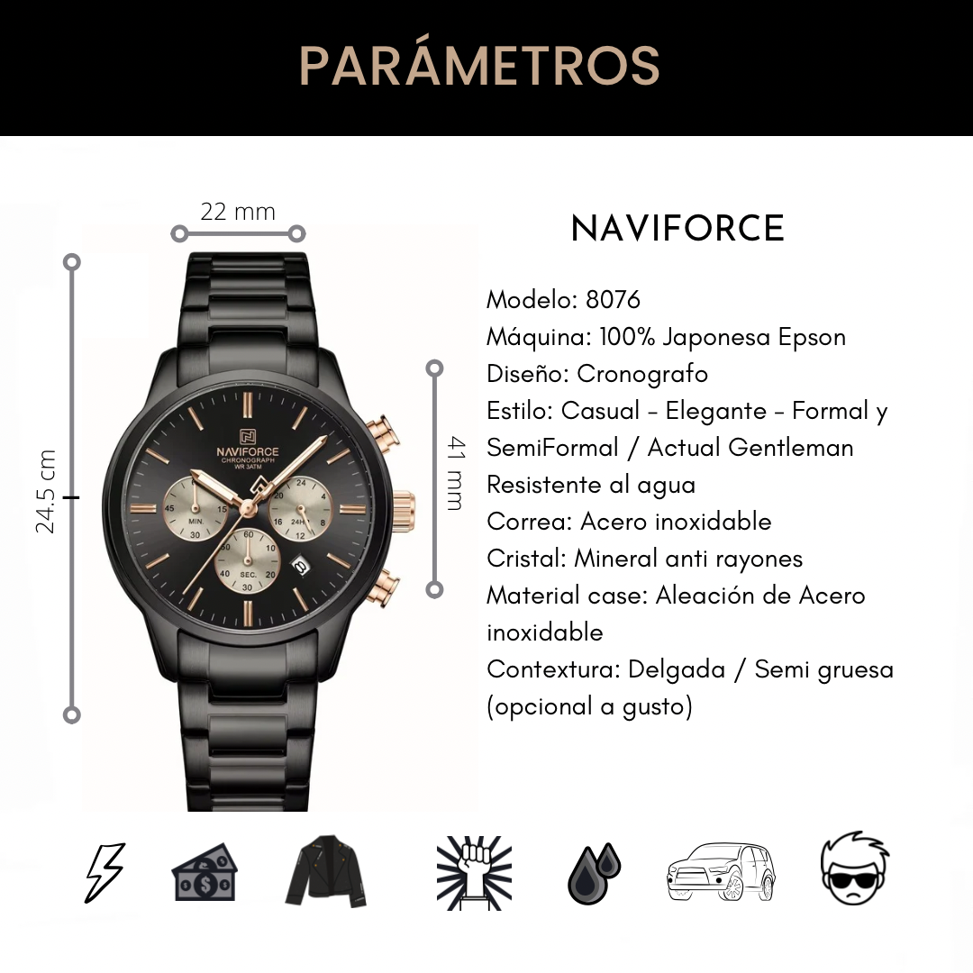 NaviForce 8076 Black